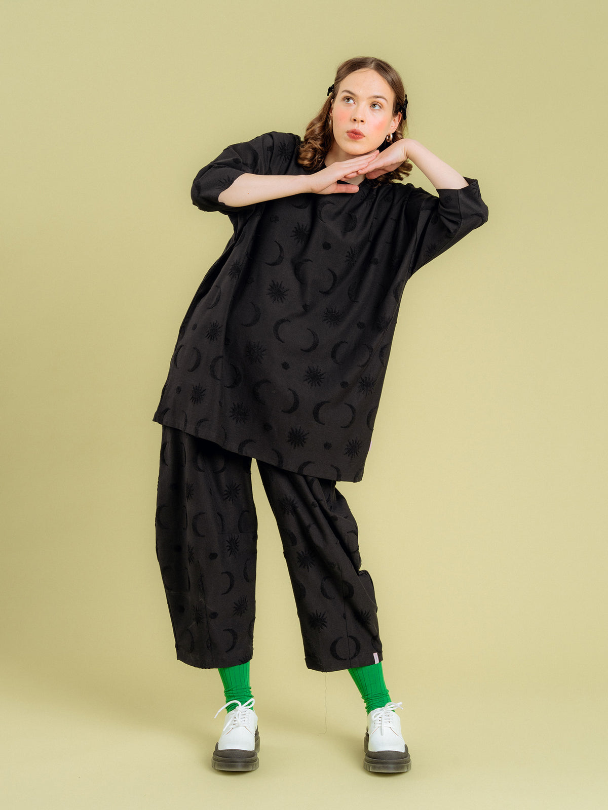 Bianca Long Shirt - Black Divine