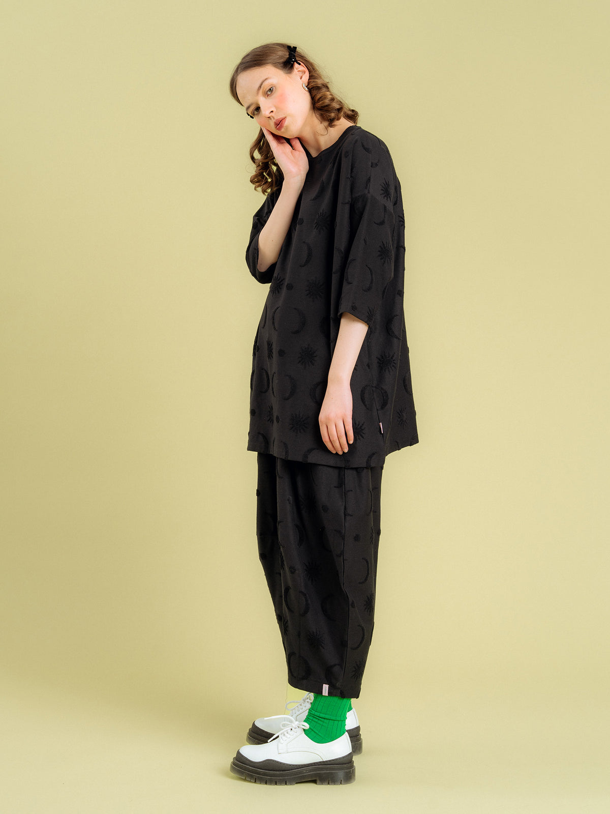 Bianca Long Shirt - Black Divine