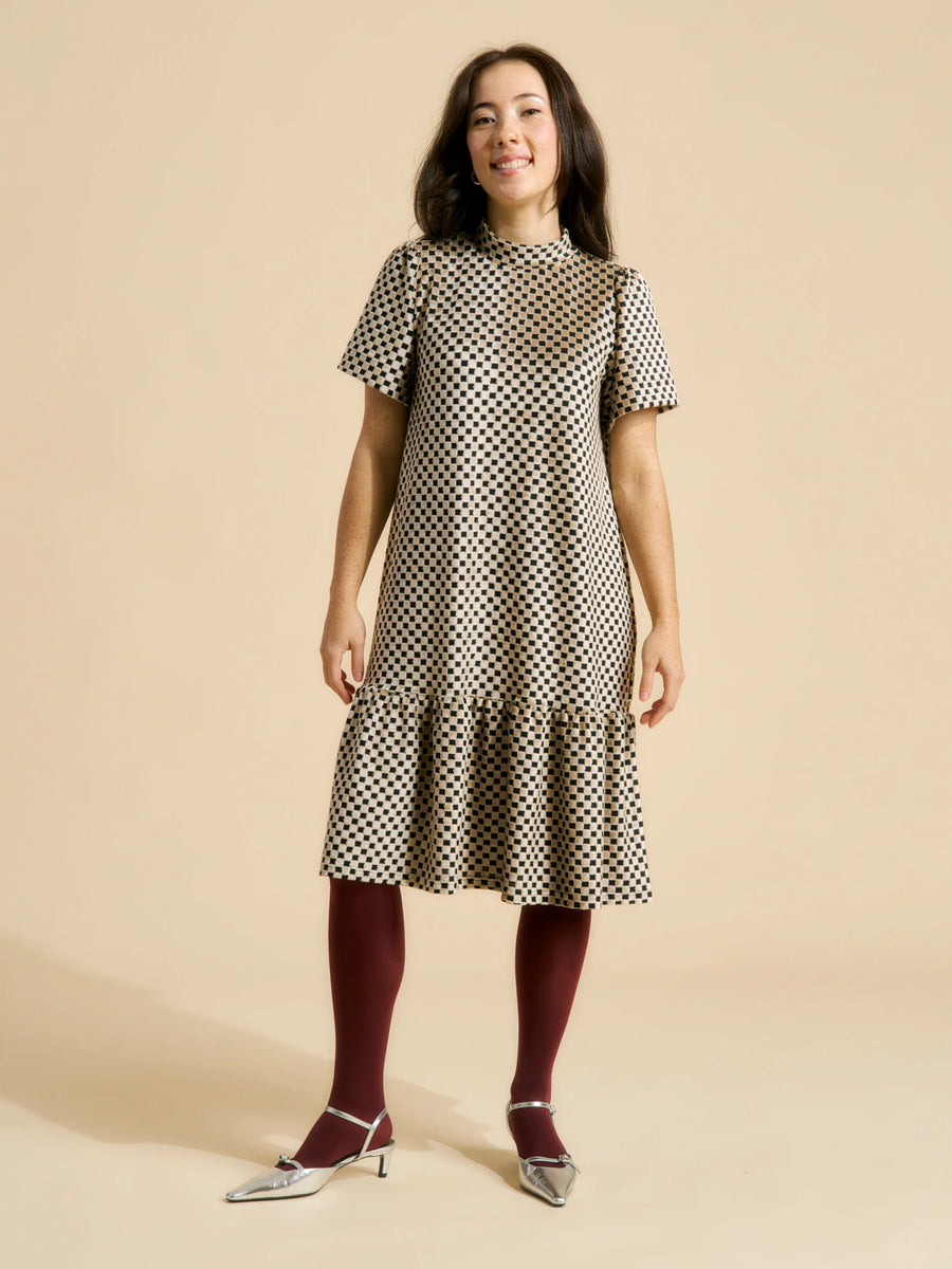 Montana Dress - Chess Almond