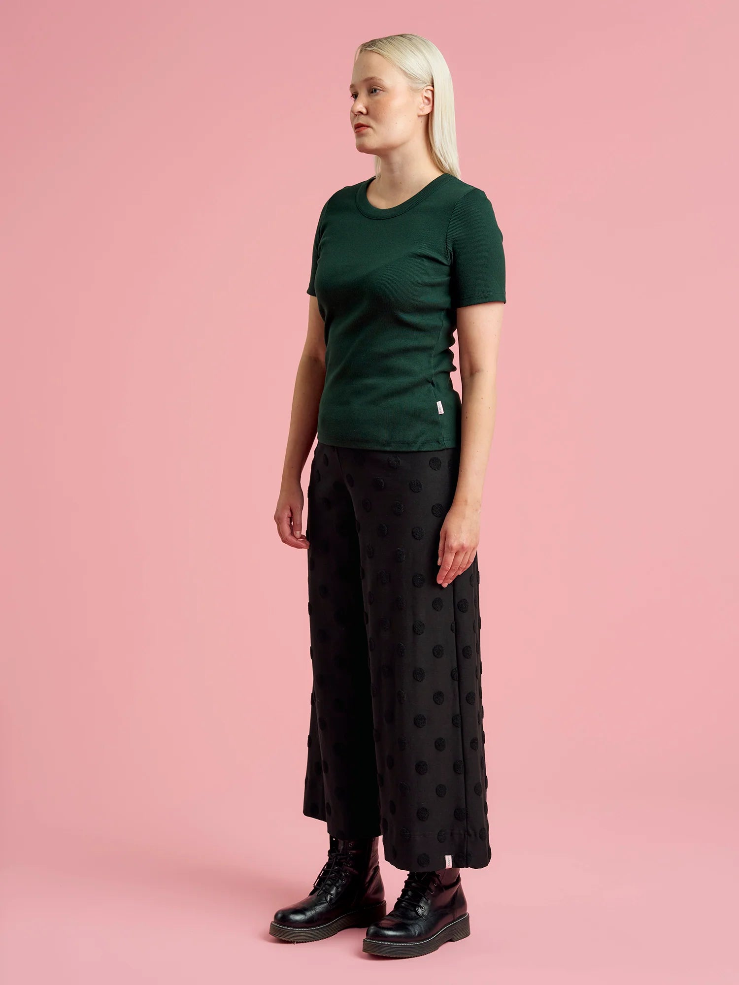Alex Culottes - Black Big Dot