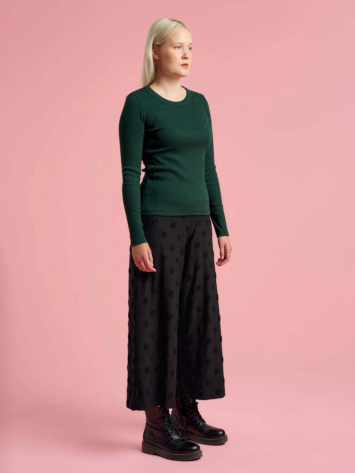 Alex Culottes - Black Big Dot