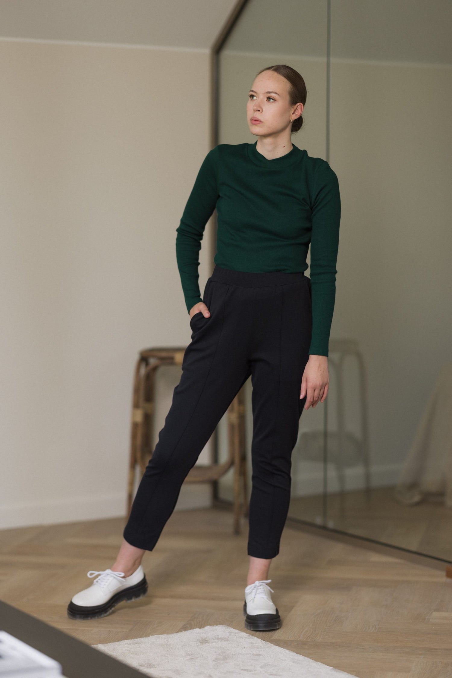 Rudi Shirt - Green Rib