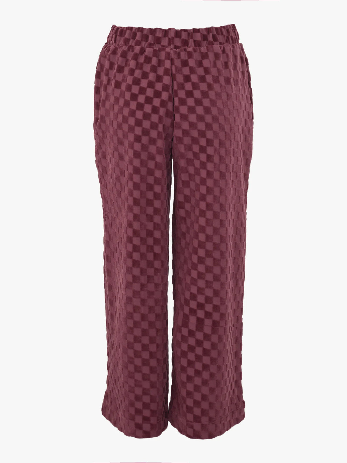 Vera Culottes - Chess Velour Wine