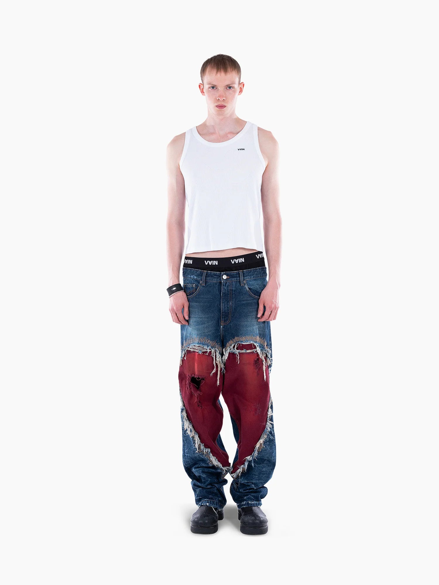 Heart Cut Out Jeans
