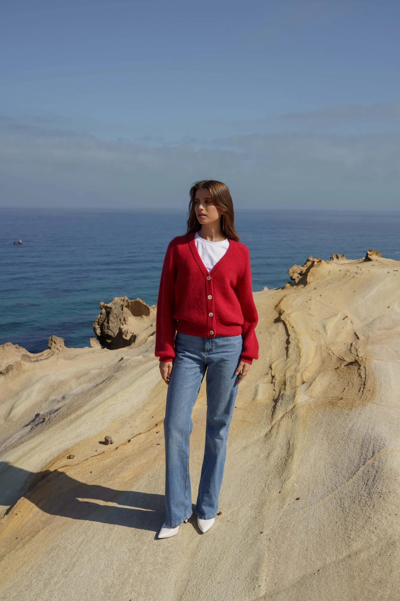 Elsie Cardigan - Scarlet