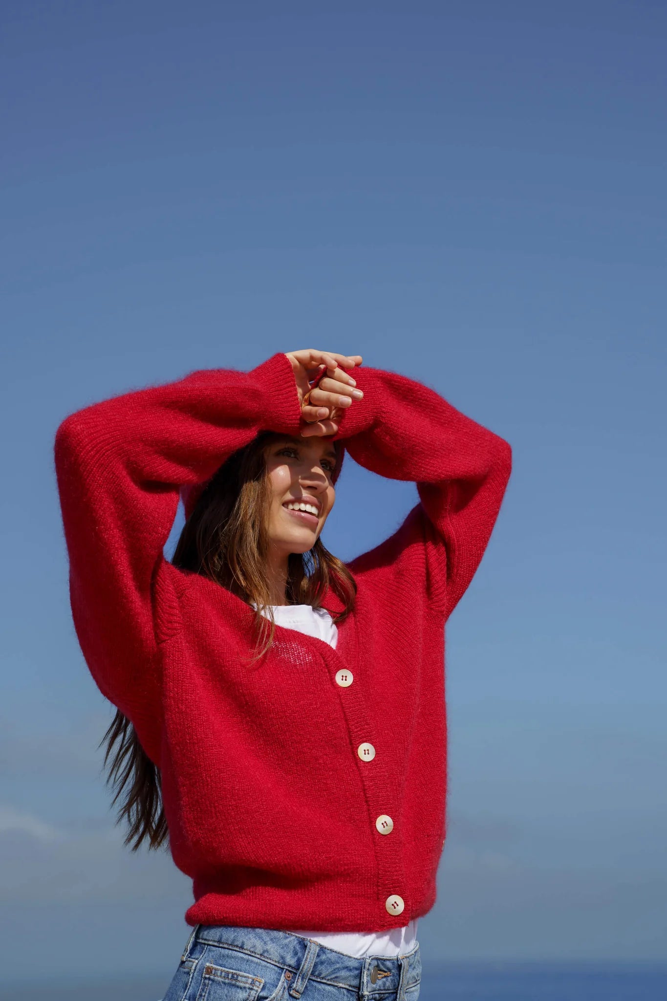 Elsie Cardigan - Scarlet