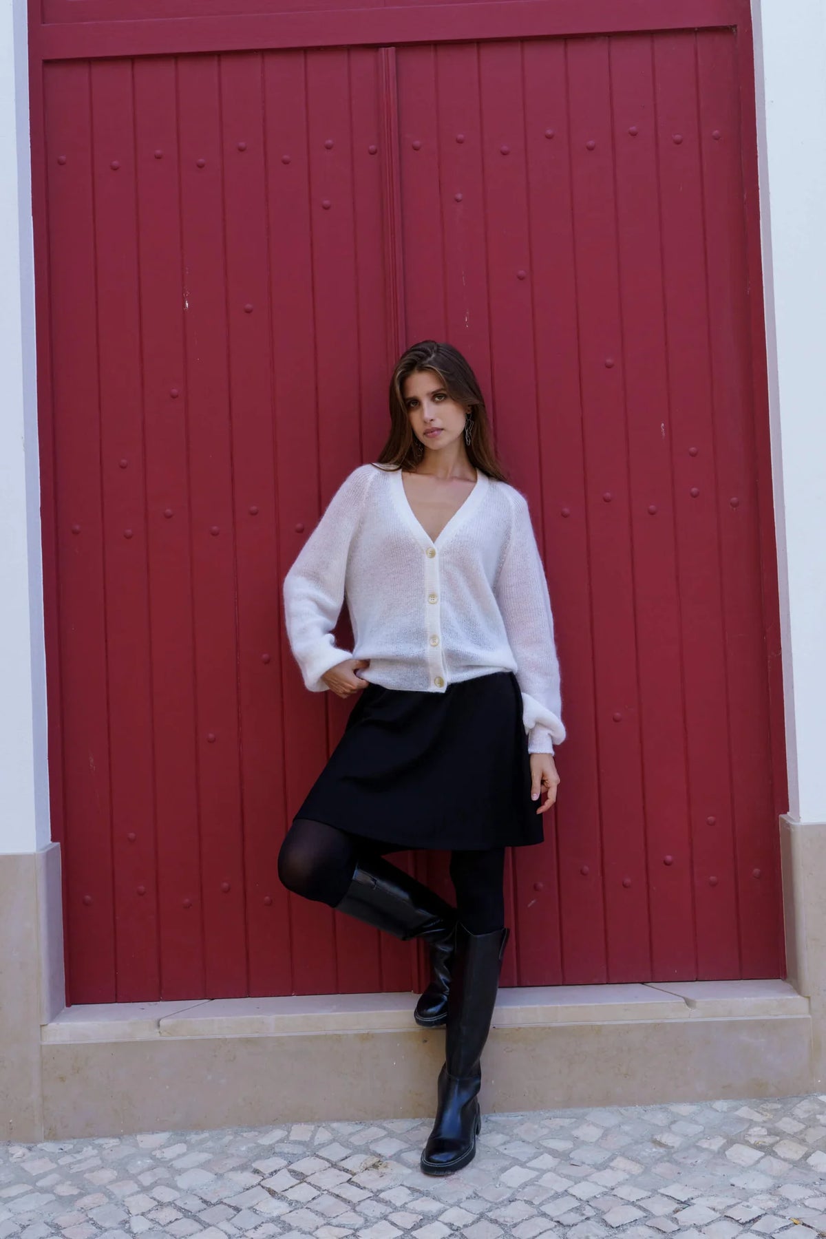 Elsie Cardigan - Snow