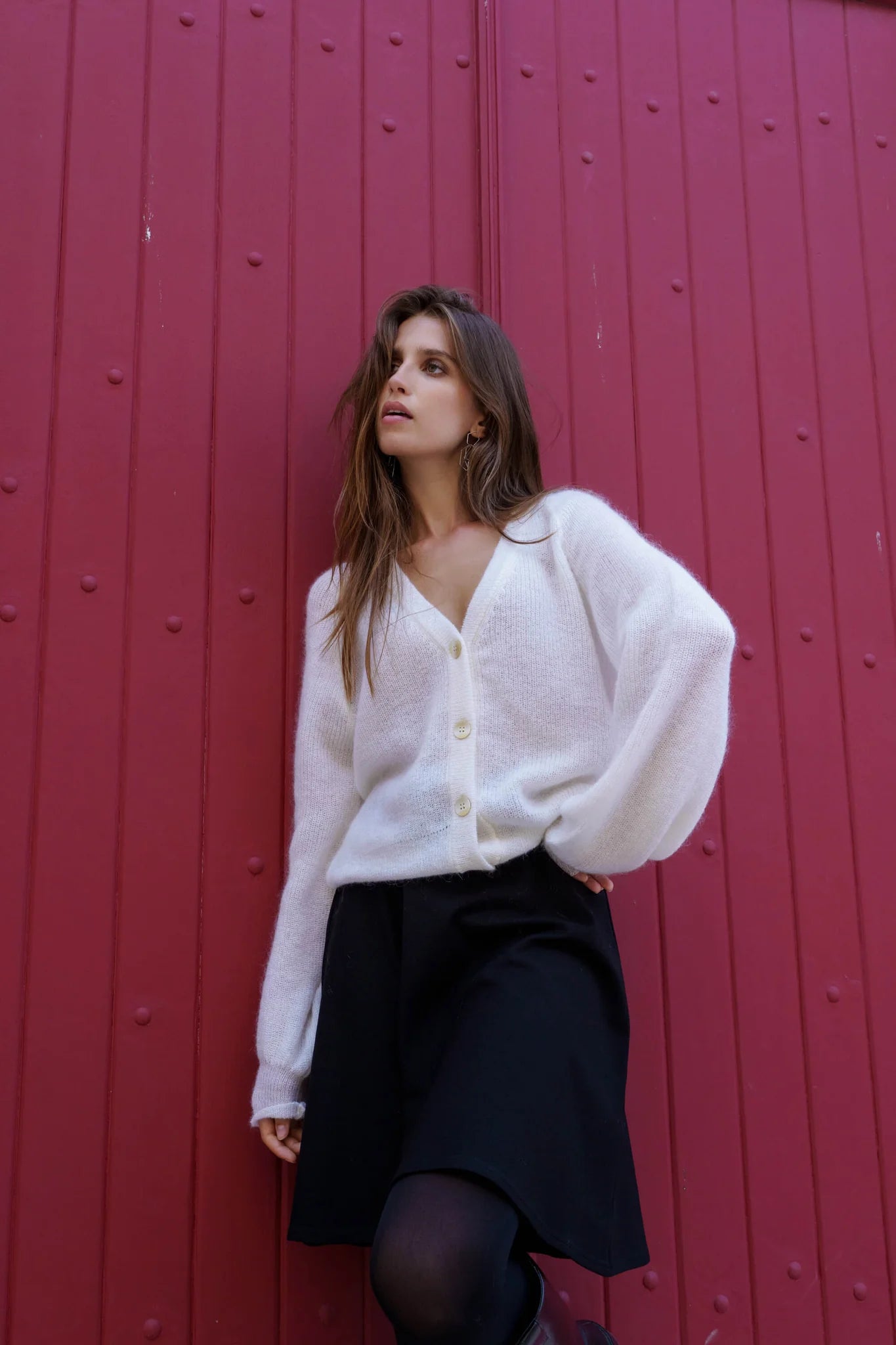 Elsie Cardigan - Snow
