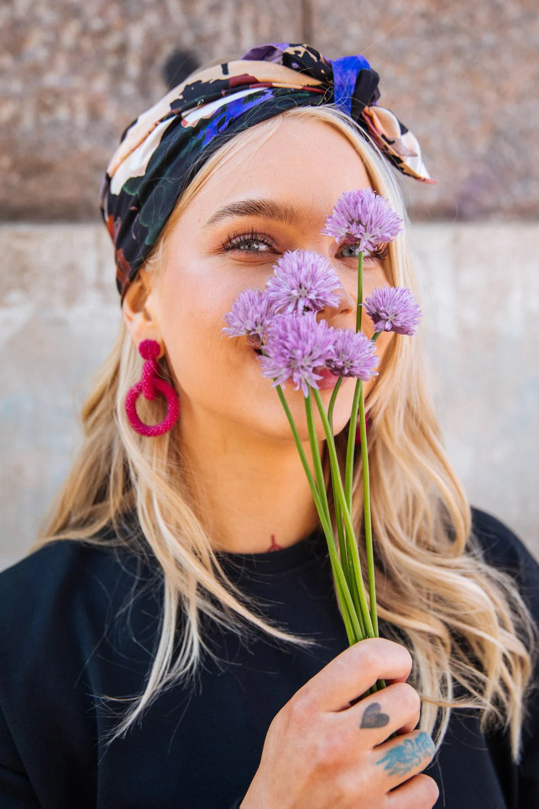 Gia Earrings - Hot Pink
