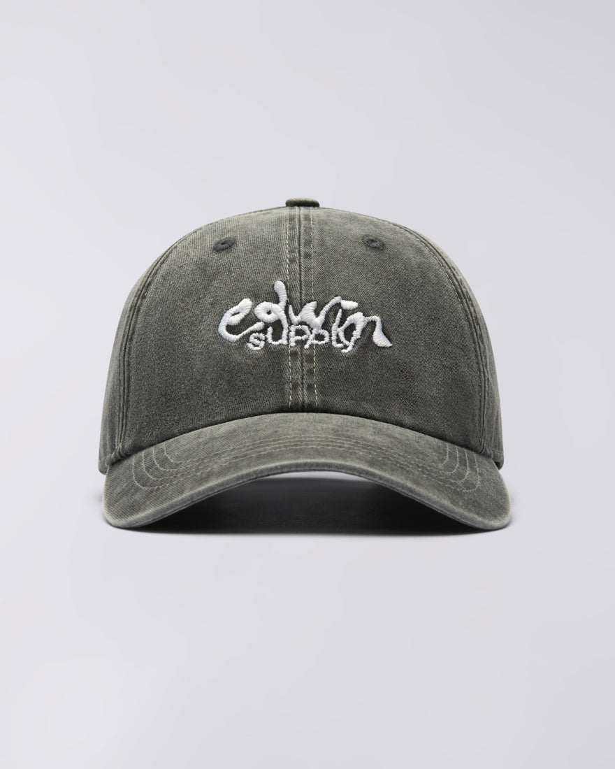 Soft Washed 6 Panel Cap - Black stone washed