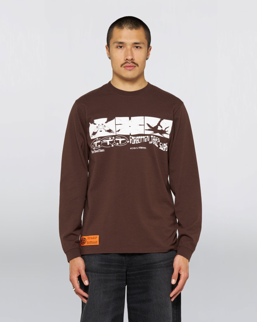 Always Late T-Shirt LS - Coffee Bean