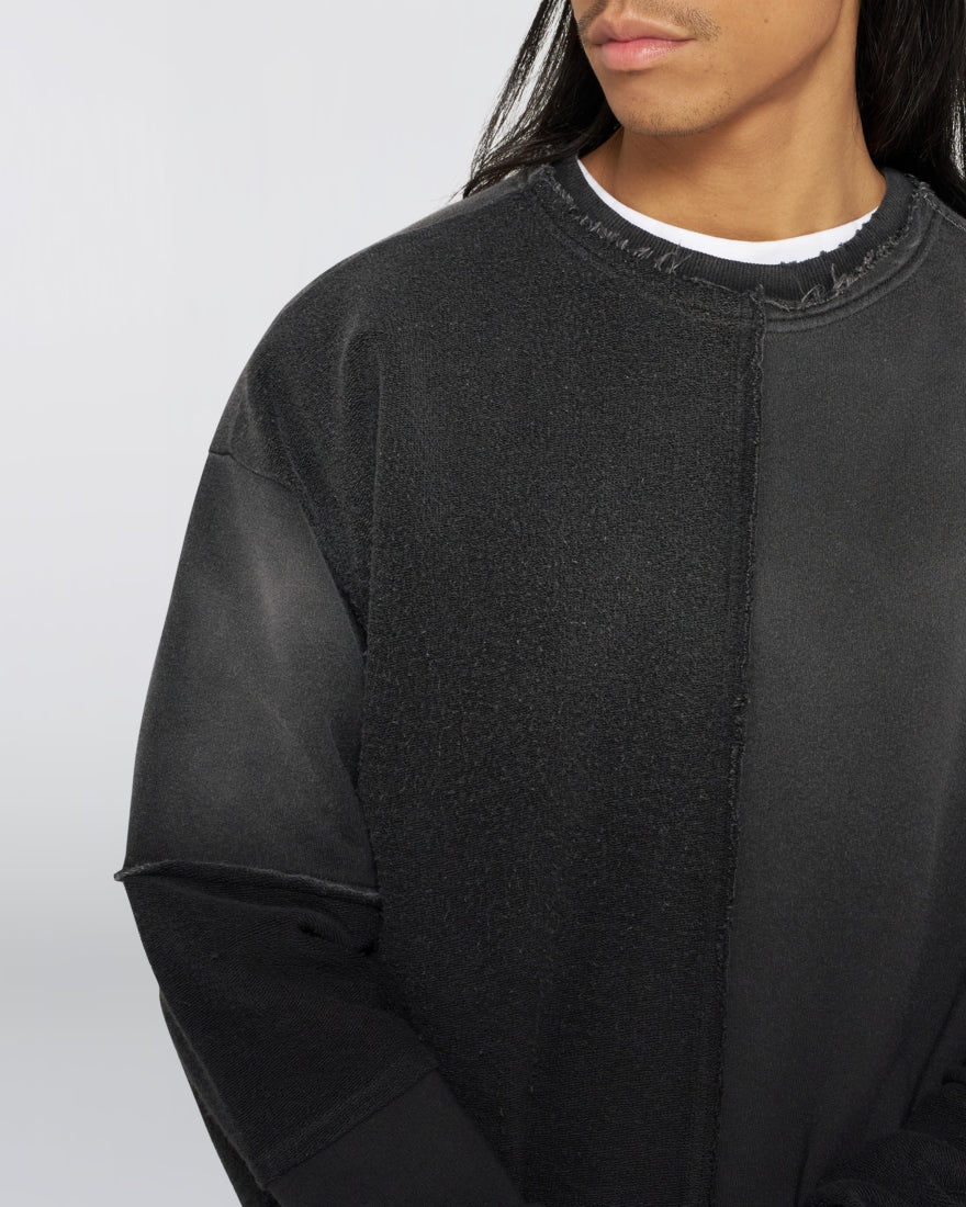 Bluff Sweat - Black distressed wash