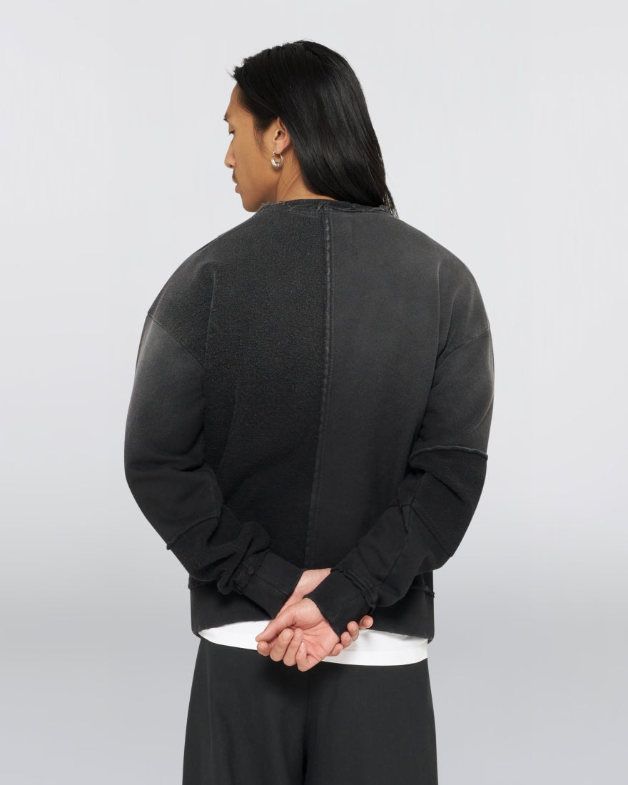 Bluff Sweat - Black distressed wash