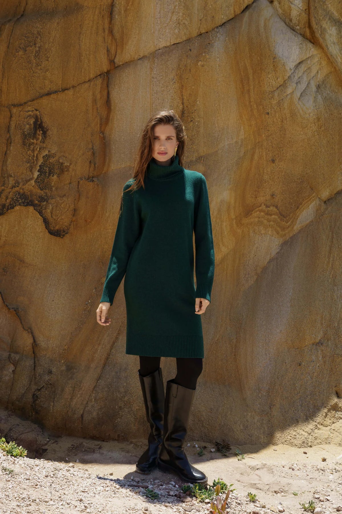 Isla Dress - Forest Green