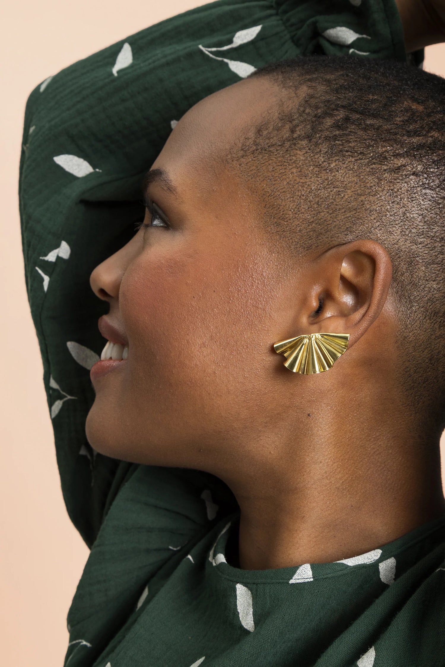 Aneela Earrings - Brass