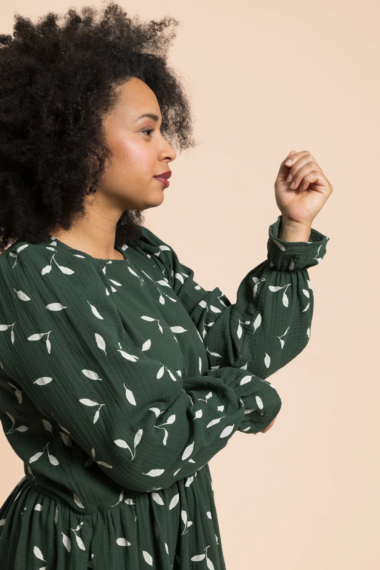 Flounce Dress - Wind Green