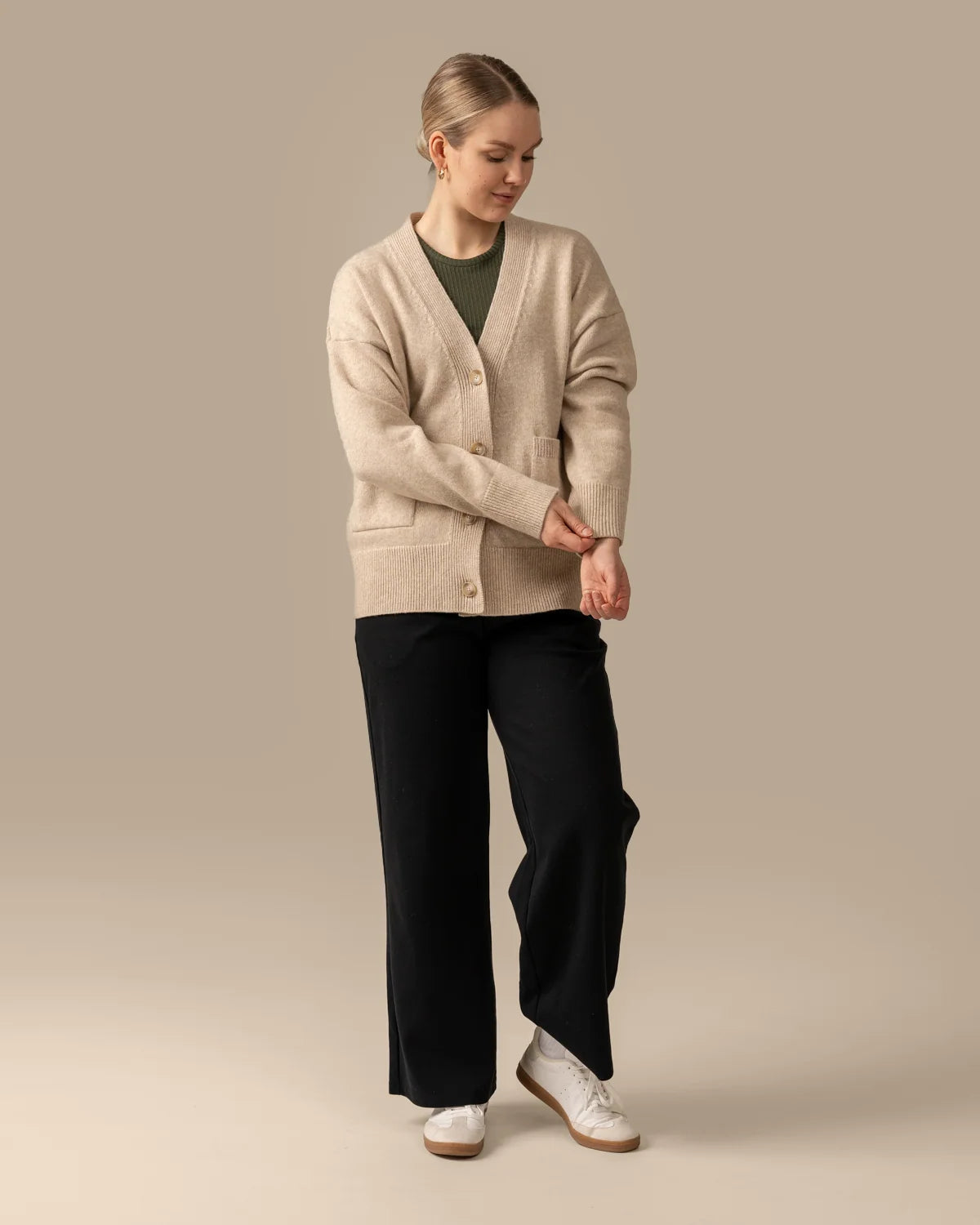 Kaste Neuletakki - Beige