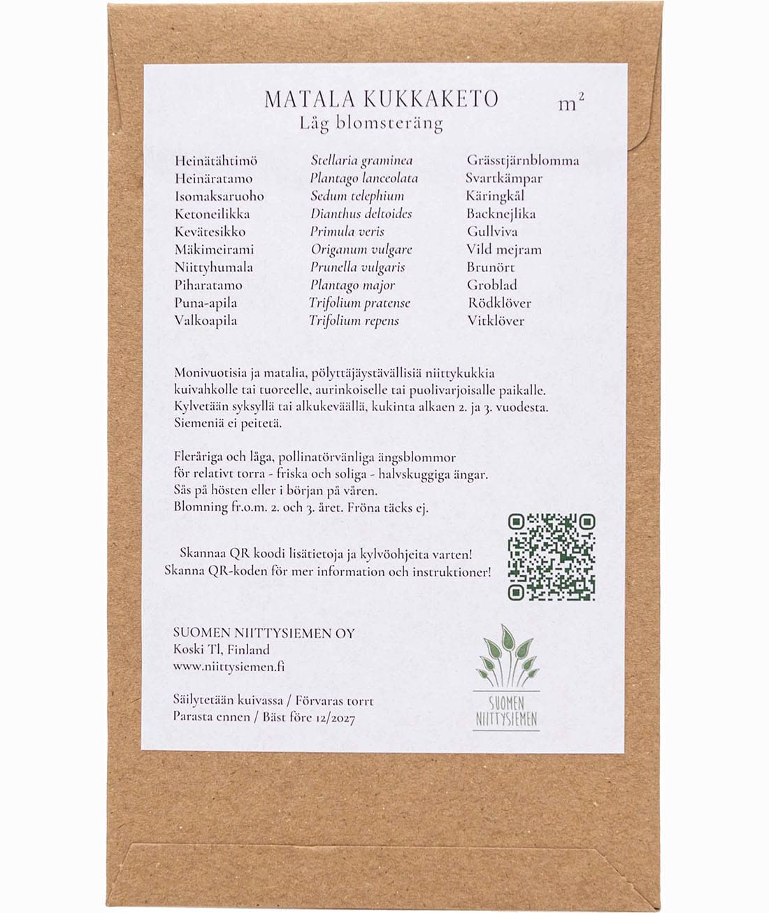Matala kukkaketo