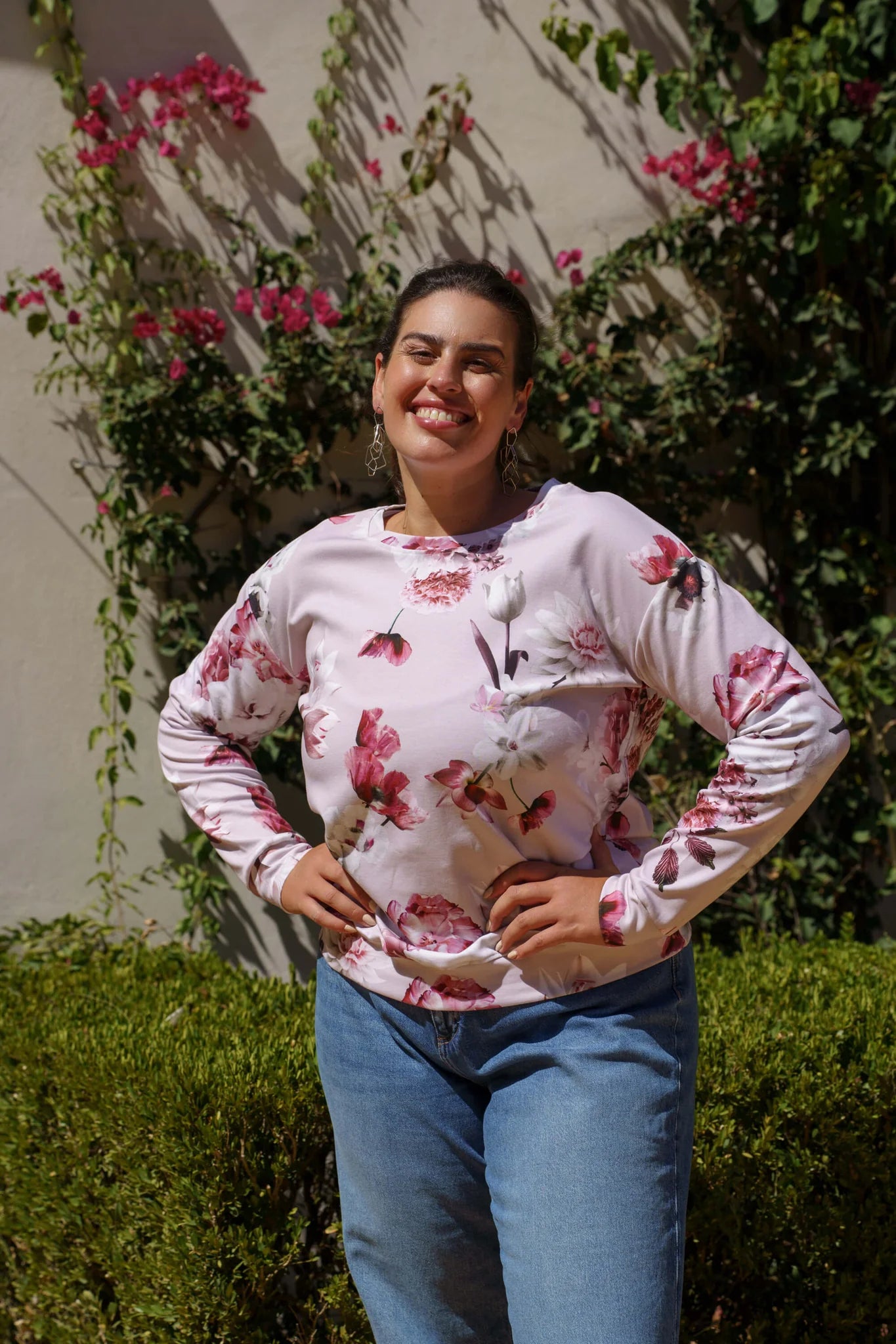 Casual Chic Shirt - Pink Poppies