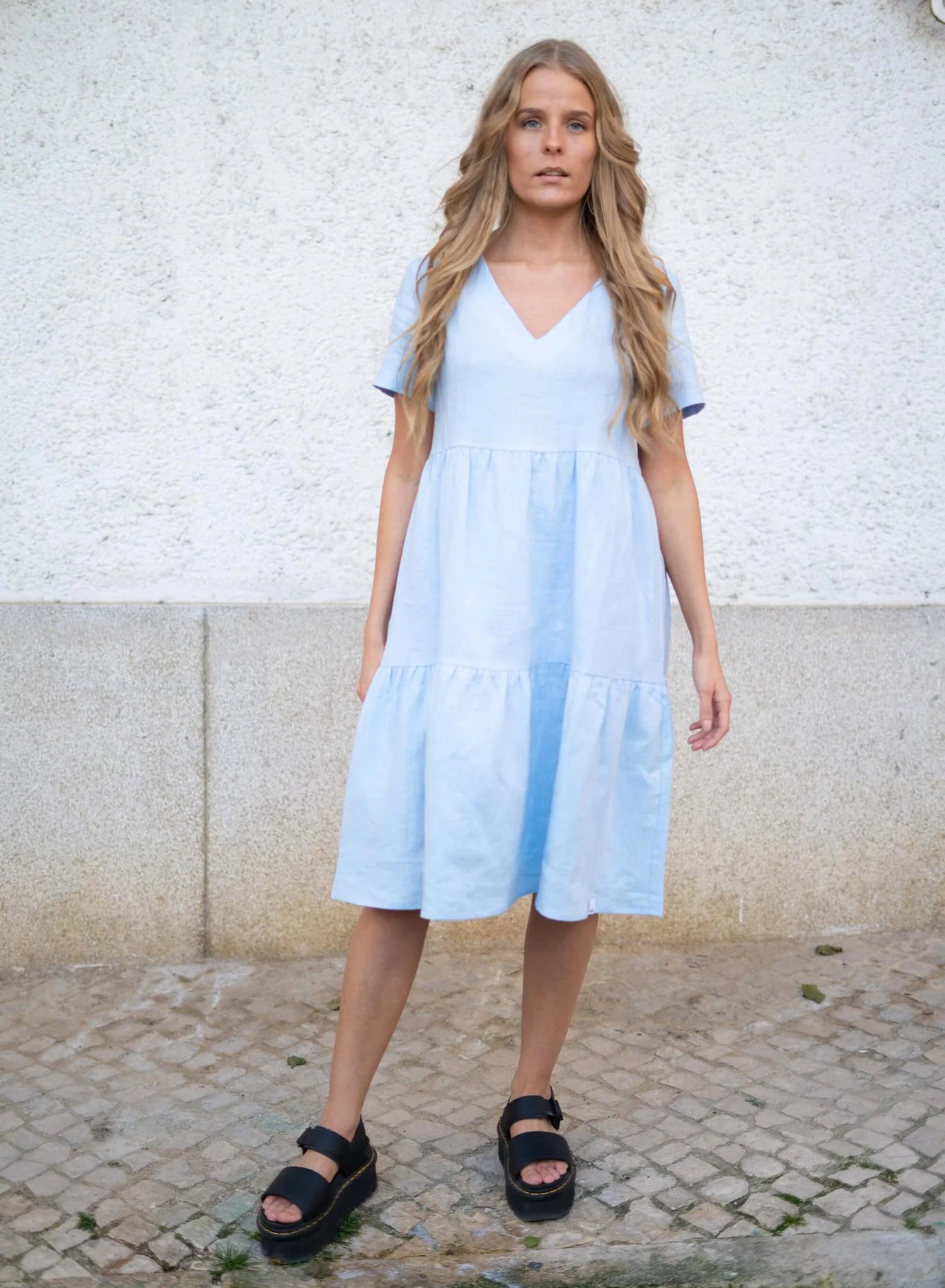 Layered Dress - Sky Blue