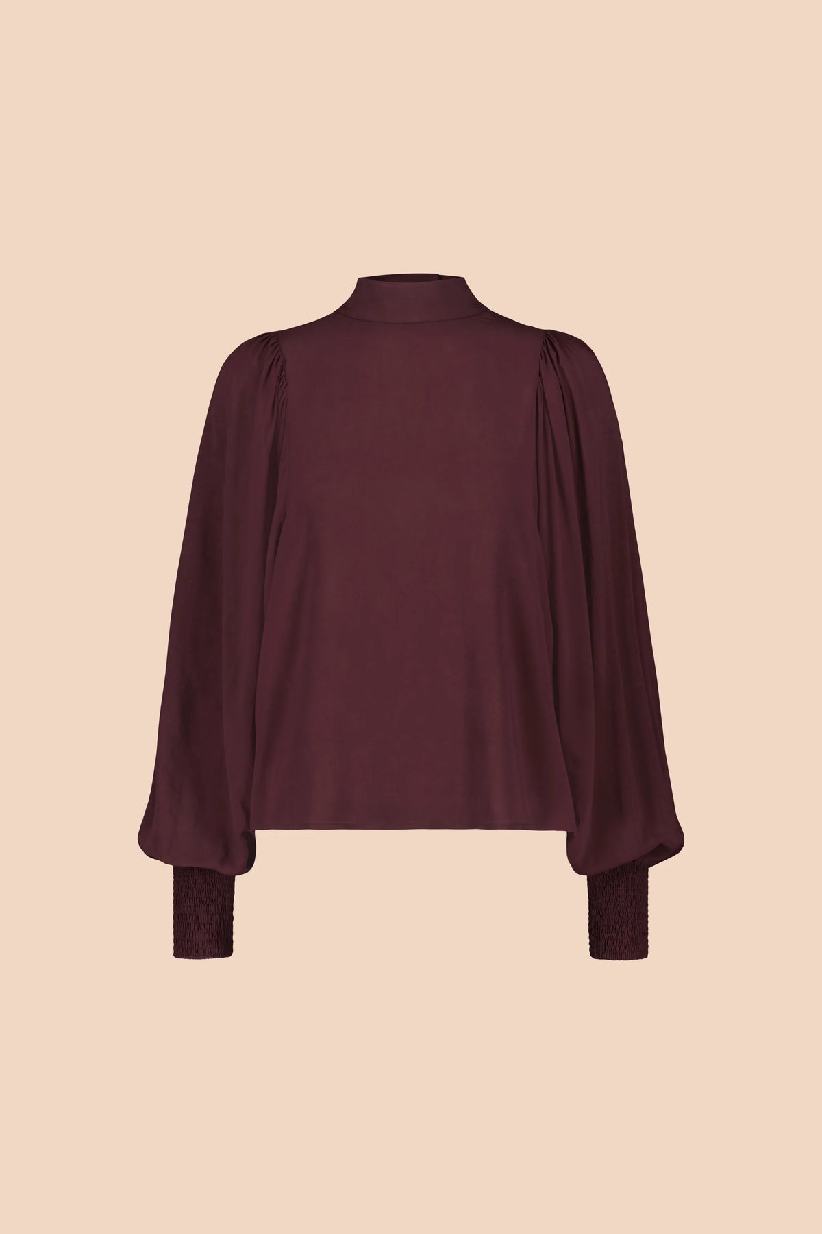 Puff Blouse - Merlot