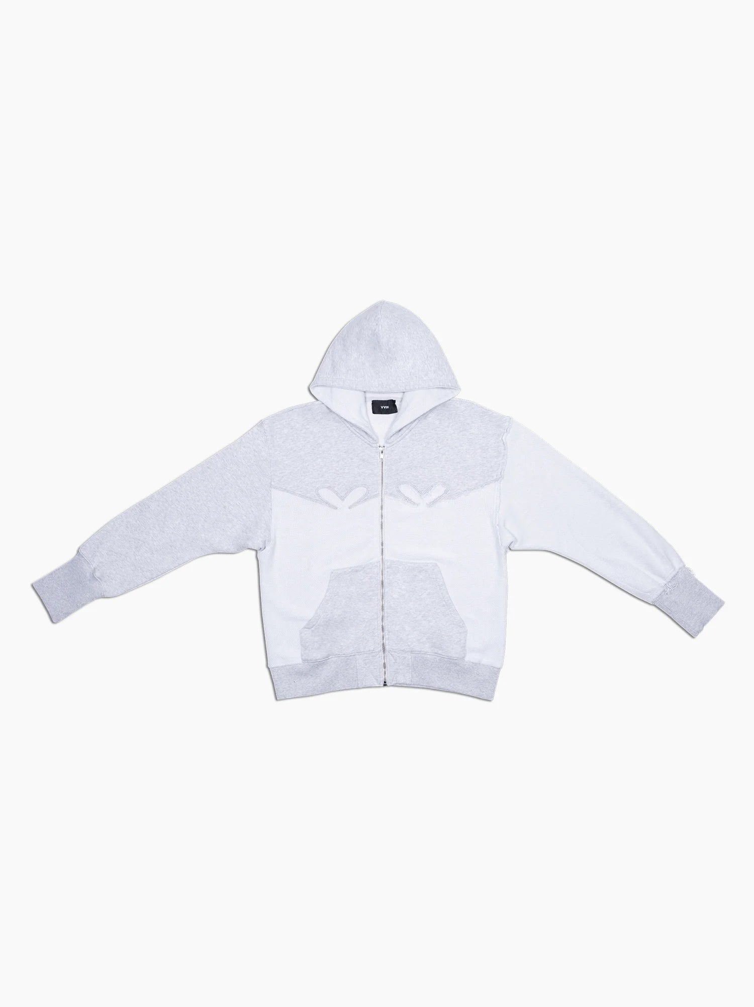 Distressed Hoodie Grey