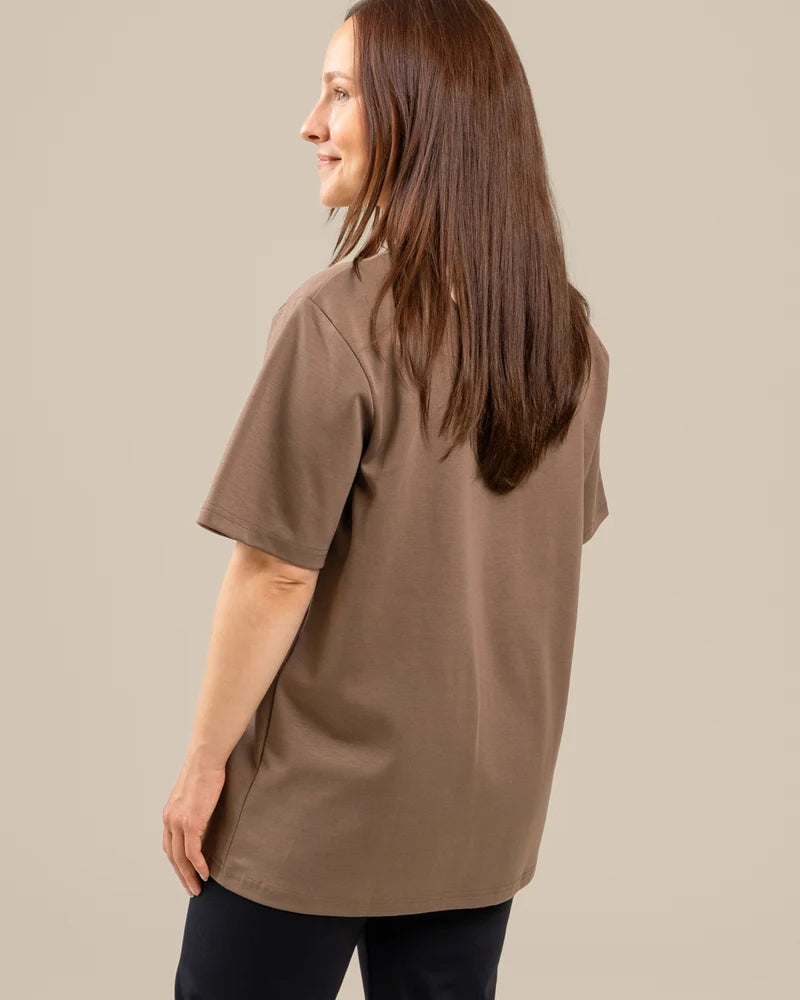 Ajaton T-paita - Keskiruskea