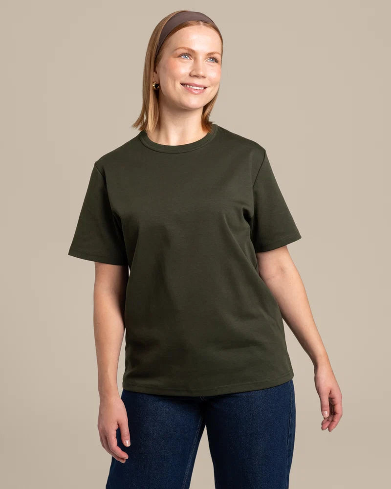 Ajaton T-paita - Tumma Khaki
