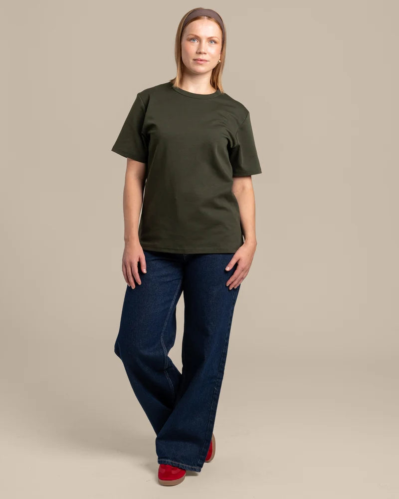 Ajaton T-paita - Tumma Khaki