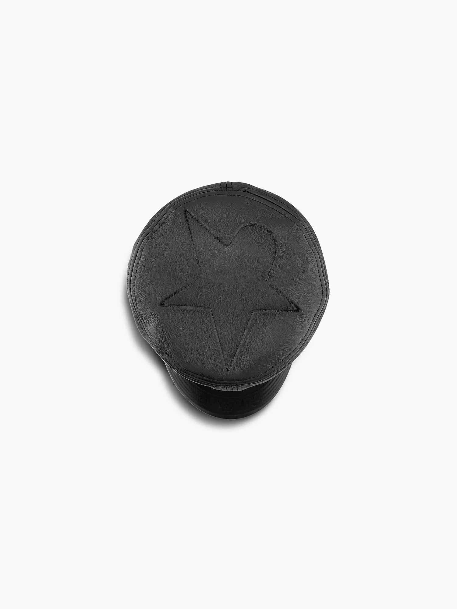 Leather Cap Black