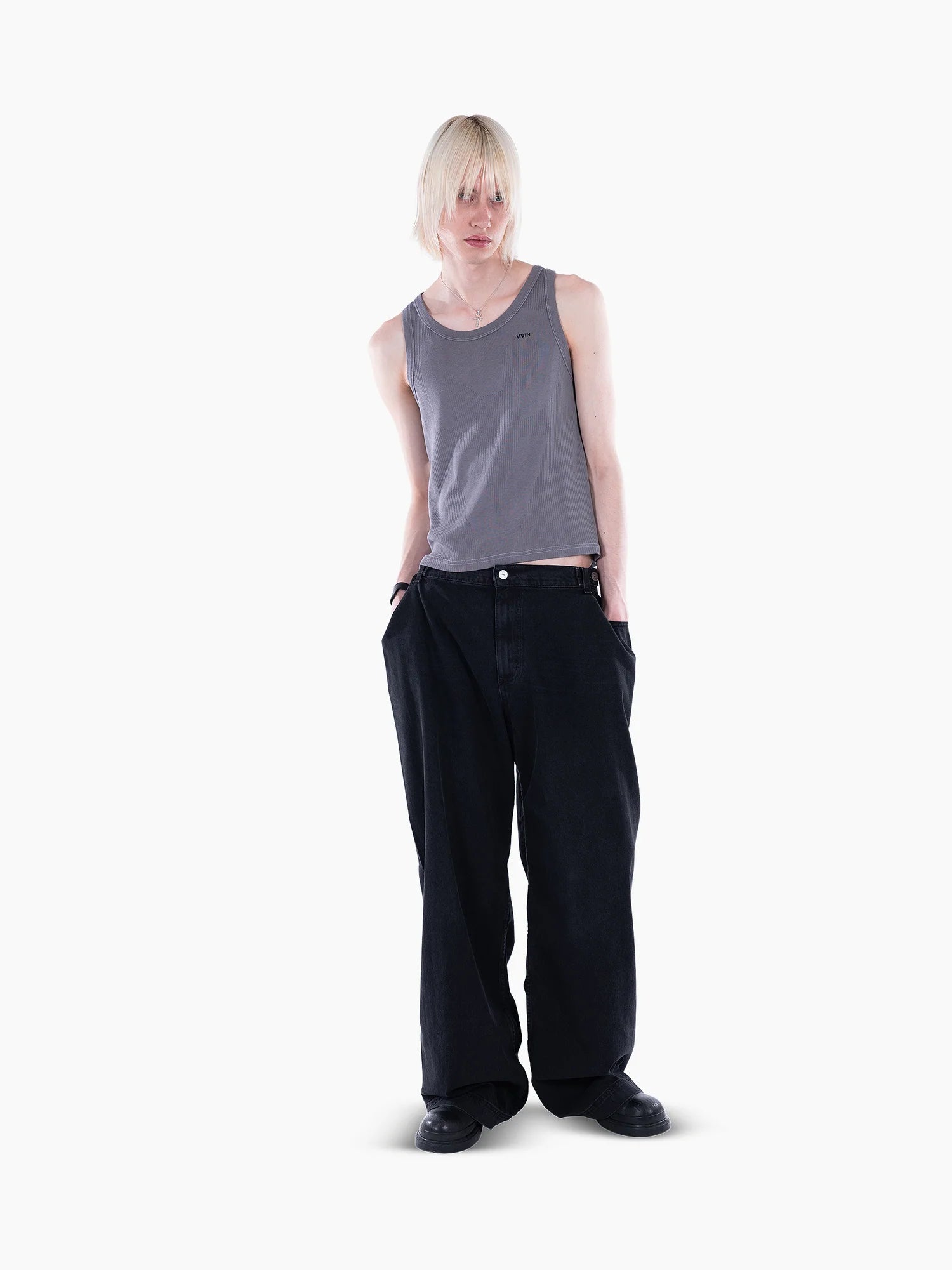 <3 Tank Top Grey