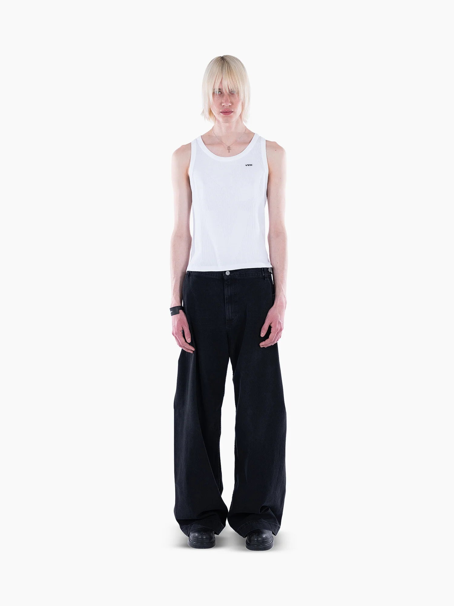 <3 Tank Top White