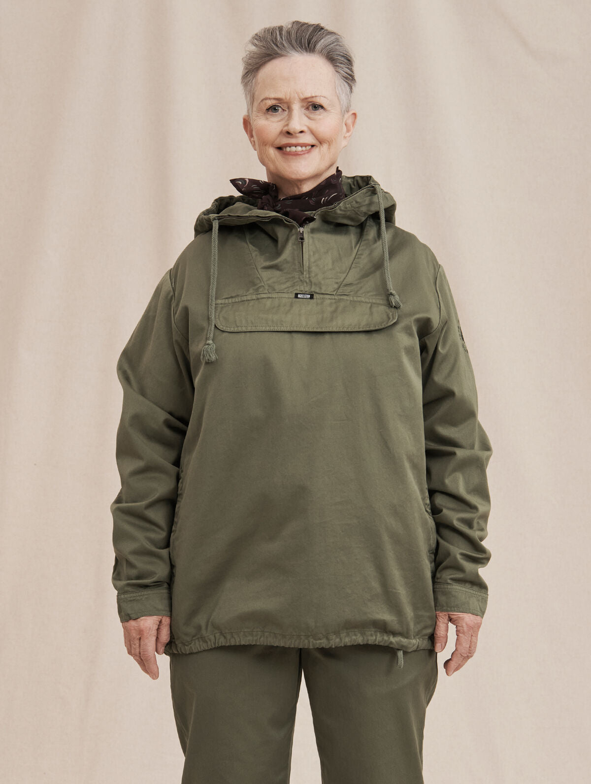 Sammaleen vihreä R-Collection anorakki
