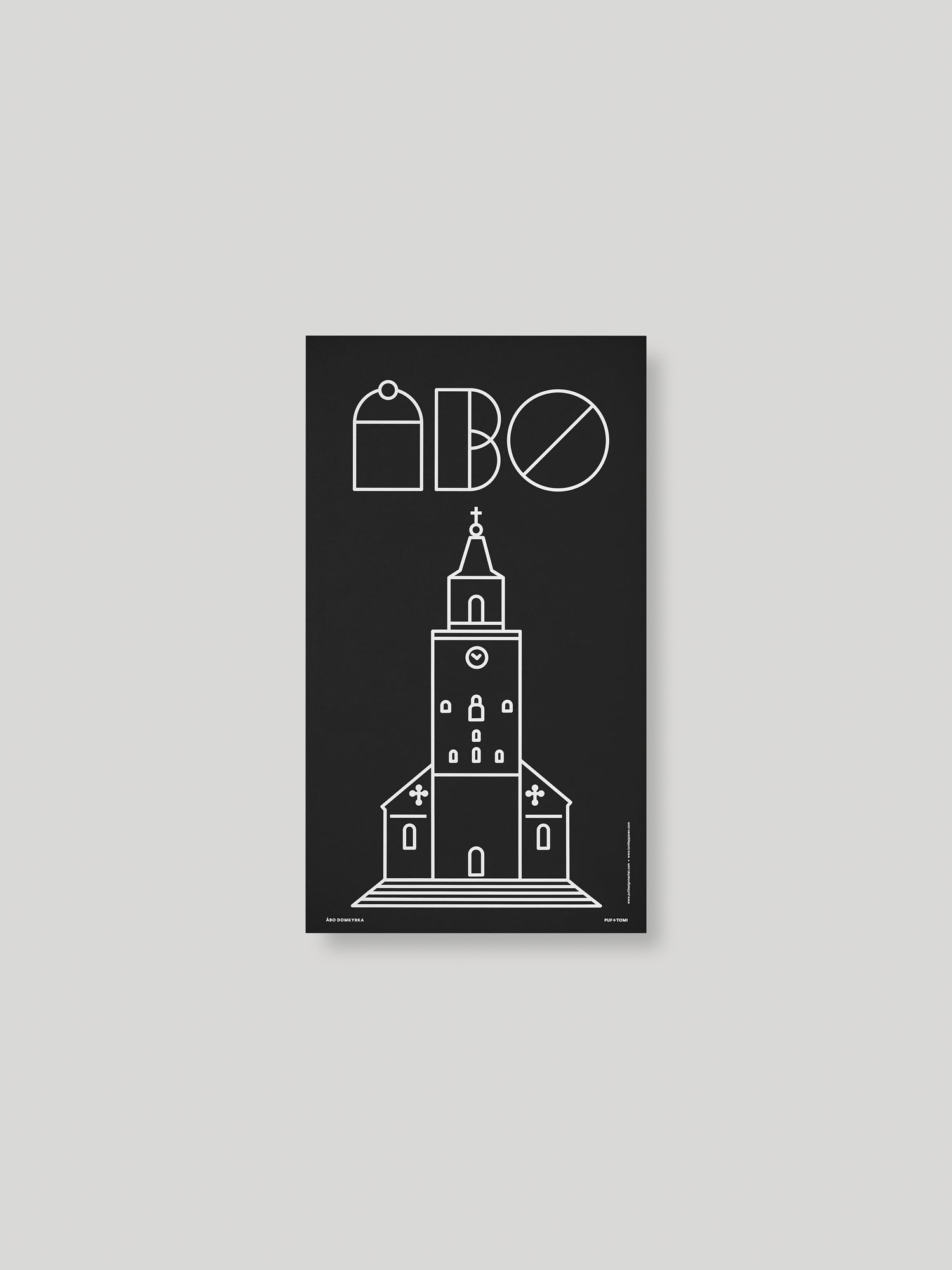 ÅBO DOMKYRKA Kortti - BLACK