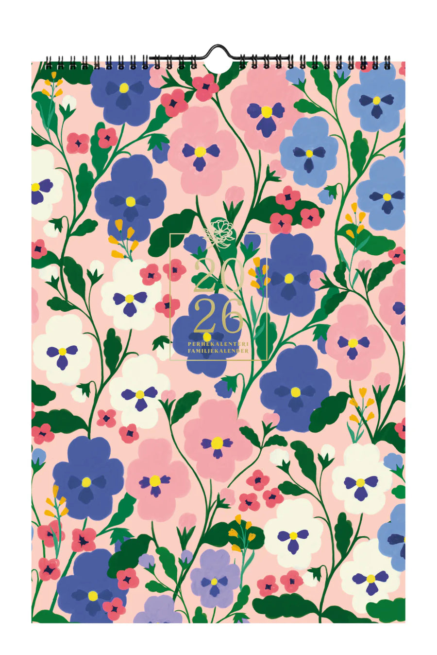 Perhekalenteri 23x34 cm 2026 Putinki Polka Paper