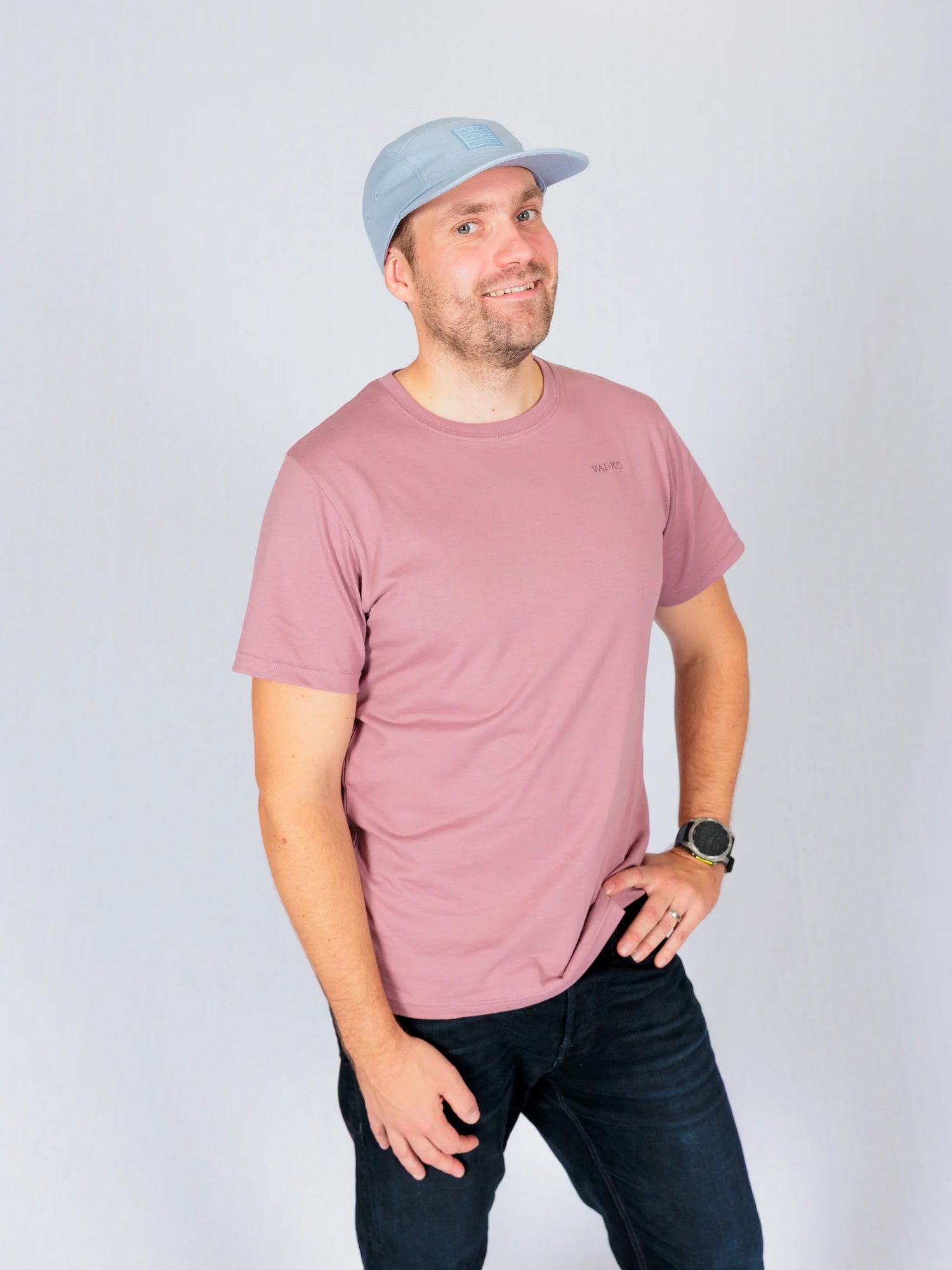 Pop Dog Organic Cotton T-Shirt - Mauve
