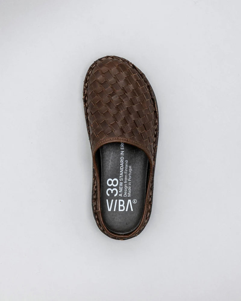 ROMA Woven Leather Cocoa Brown