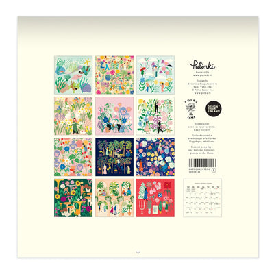 Seinäkalenteri 30x30 2026 Putinki Polka Paper