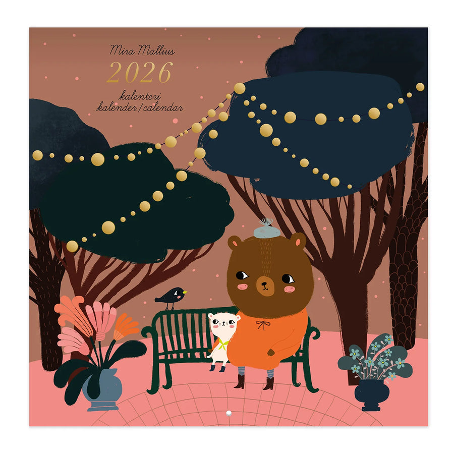 Seinäkalenteri 30x30 2026 Putinki Mallius