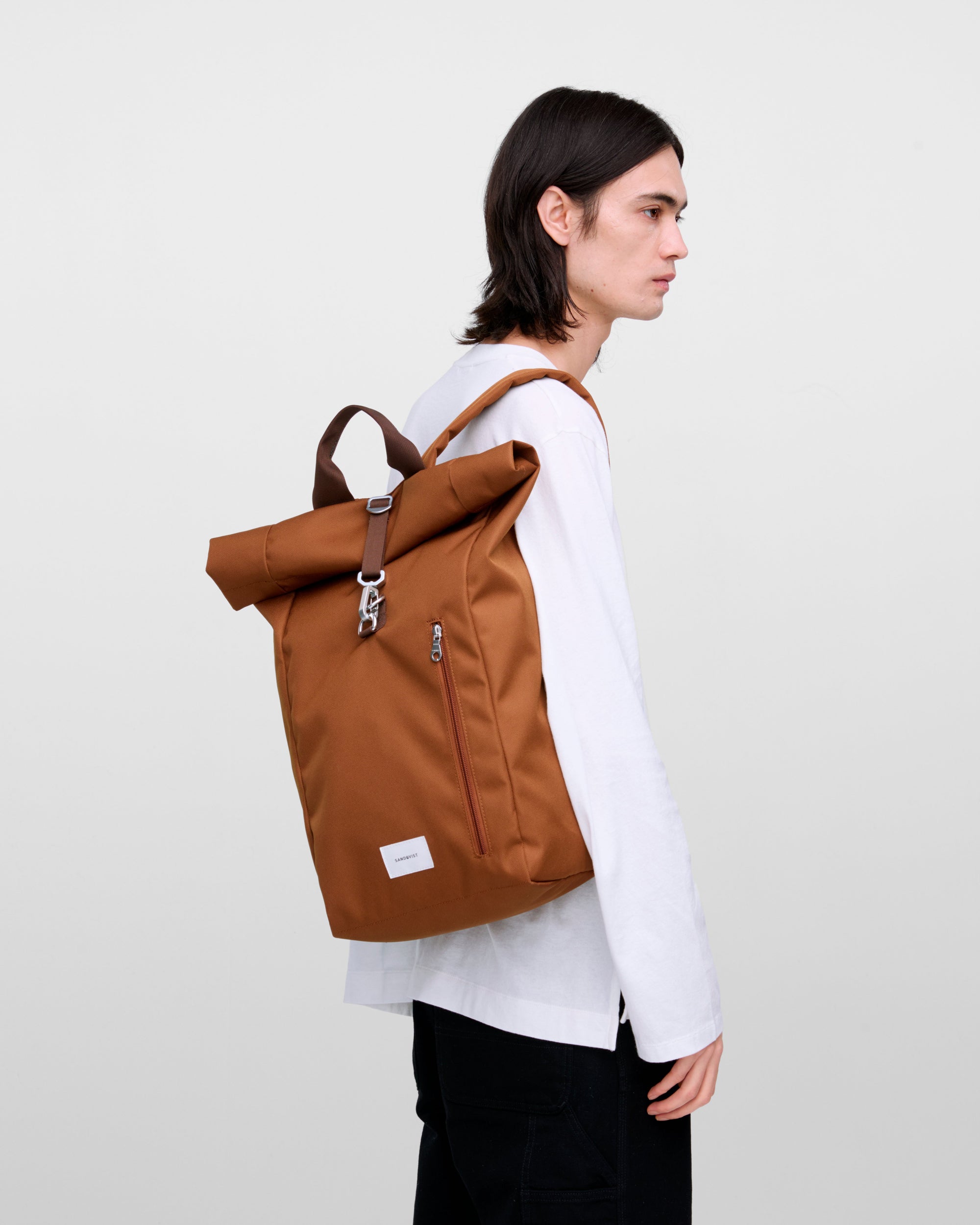 Ground Rolltop Backpack L - Sepia brown