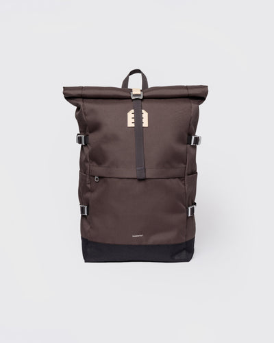 Icon Rolltop Backpack L - Brown with natural leather