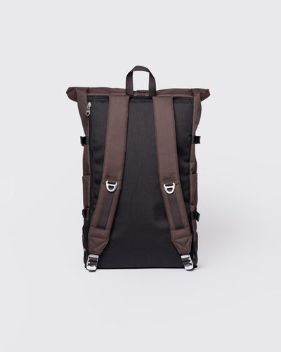 Icon Rolltop Backpack L - Brown with natural leather