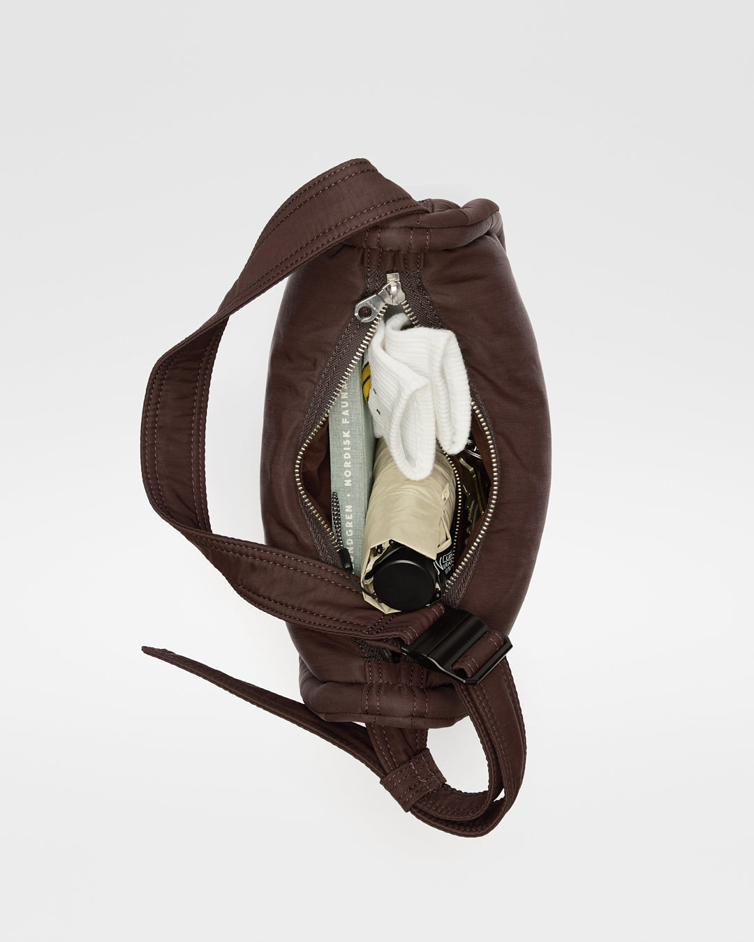 Curve Half Moon Bag Mini - Dark Brown