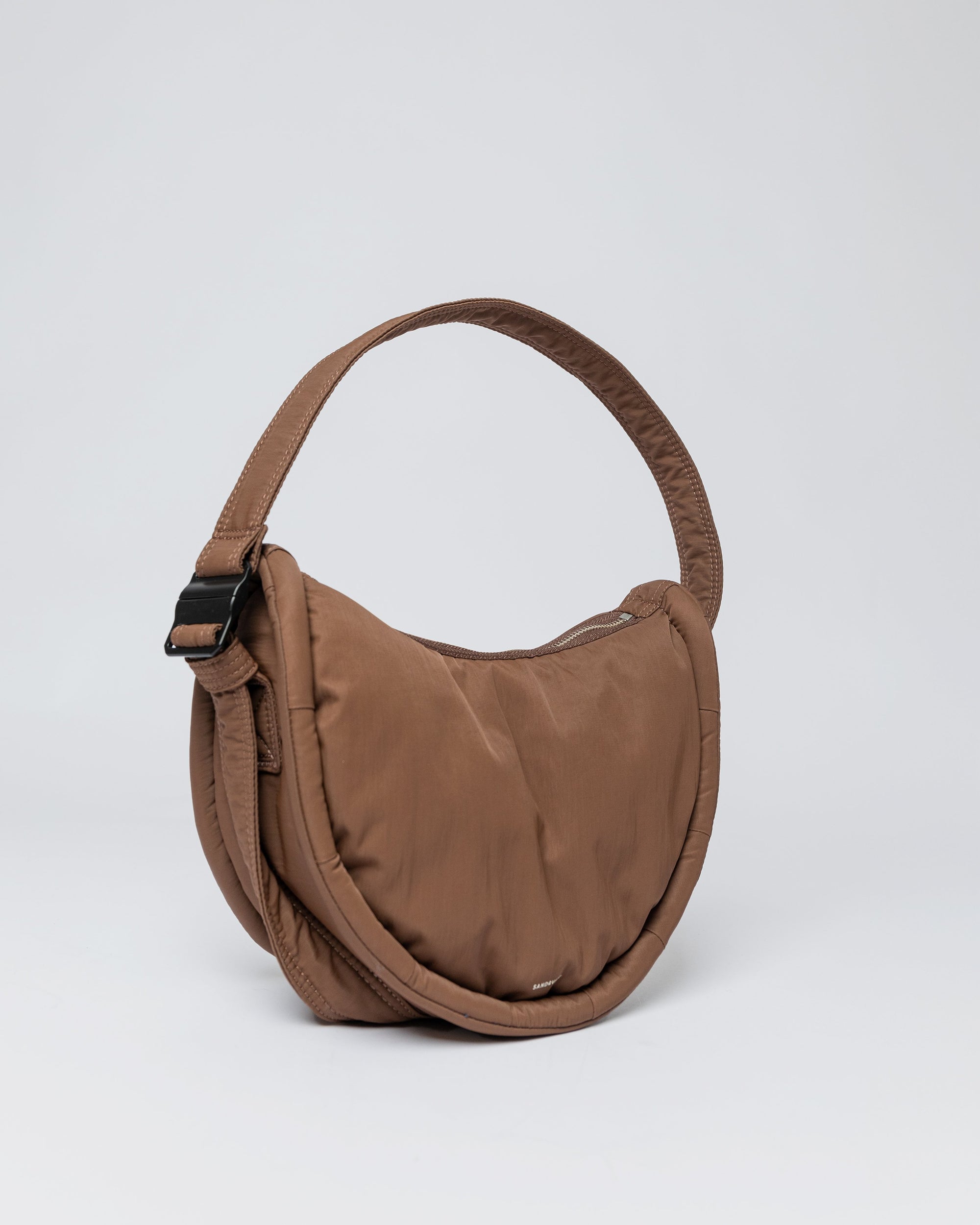 Curve Crossbody Round S - Dark Taupe