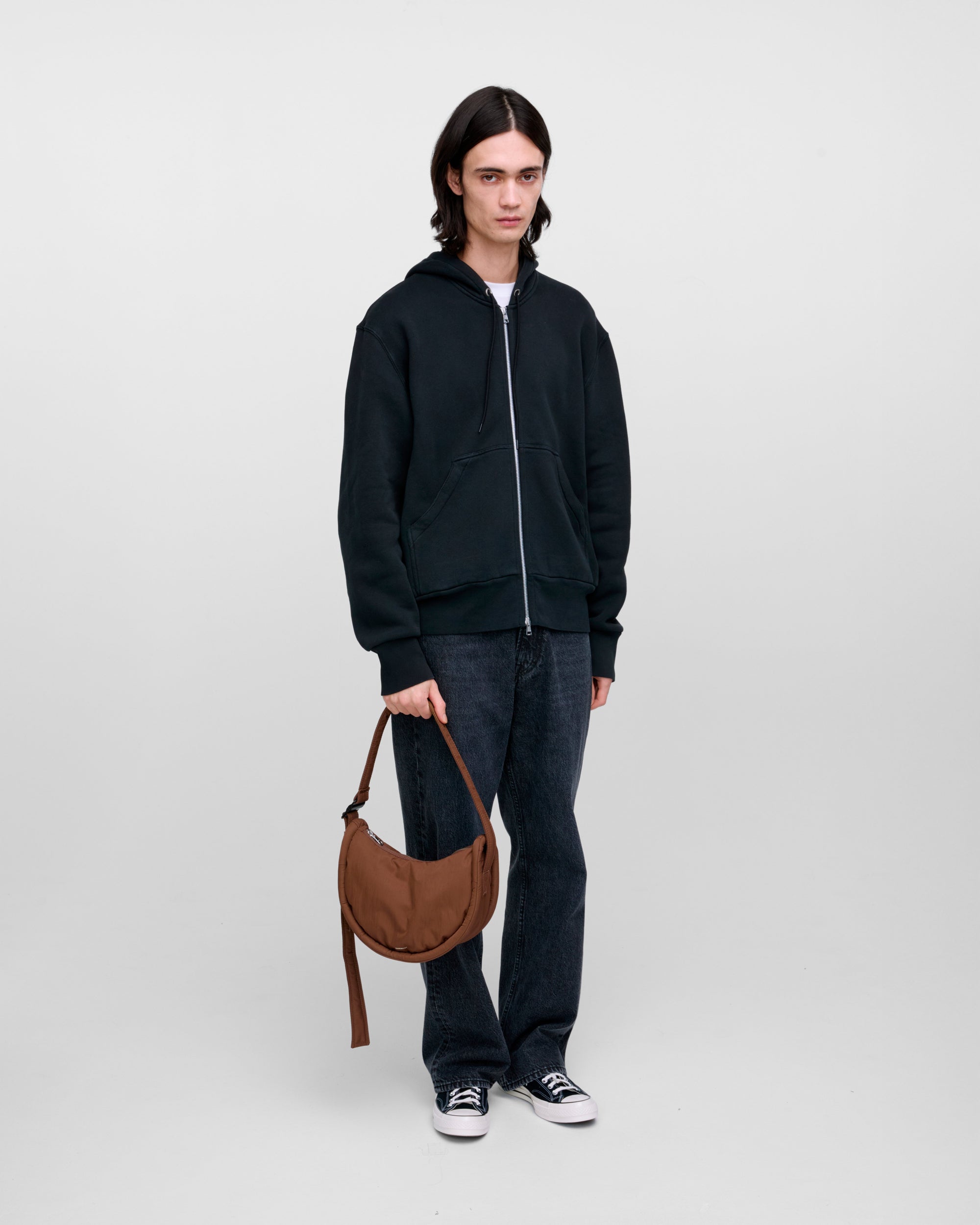 Curve Crossbody Round S - Dark Taupe