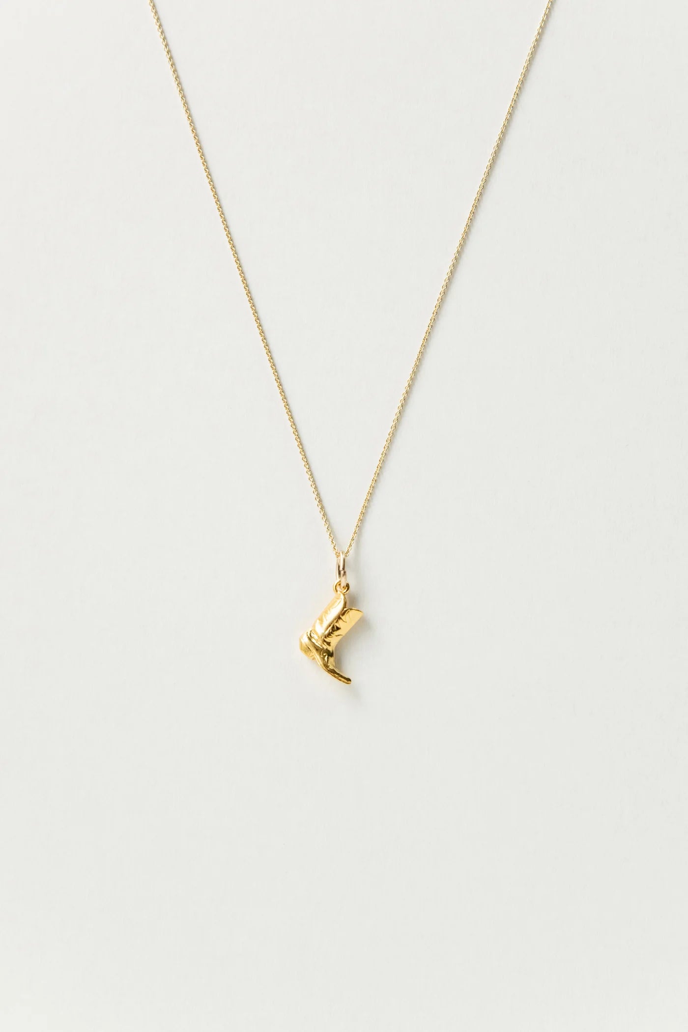The Bigger Boot Necklace Mini - Gold Plated