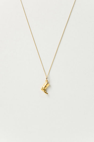 The Bigger Boot Necklace Mini - Gold Plated