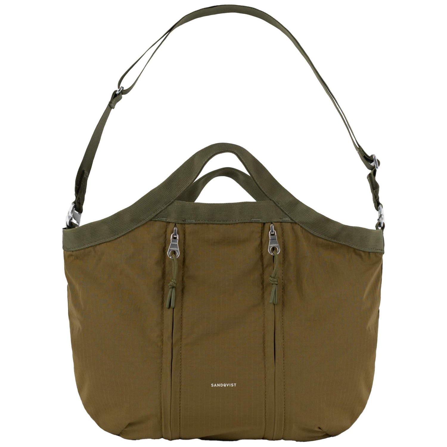 Grid Expandable Crossbody Bag - Olive