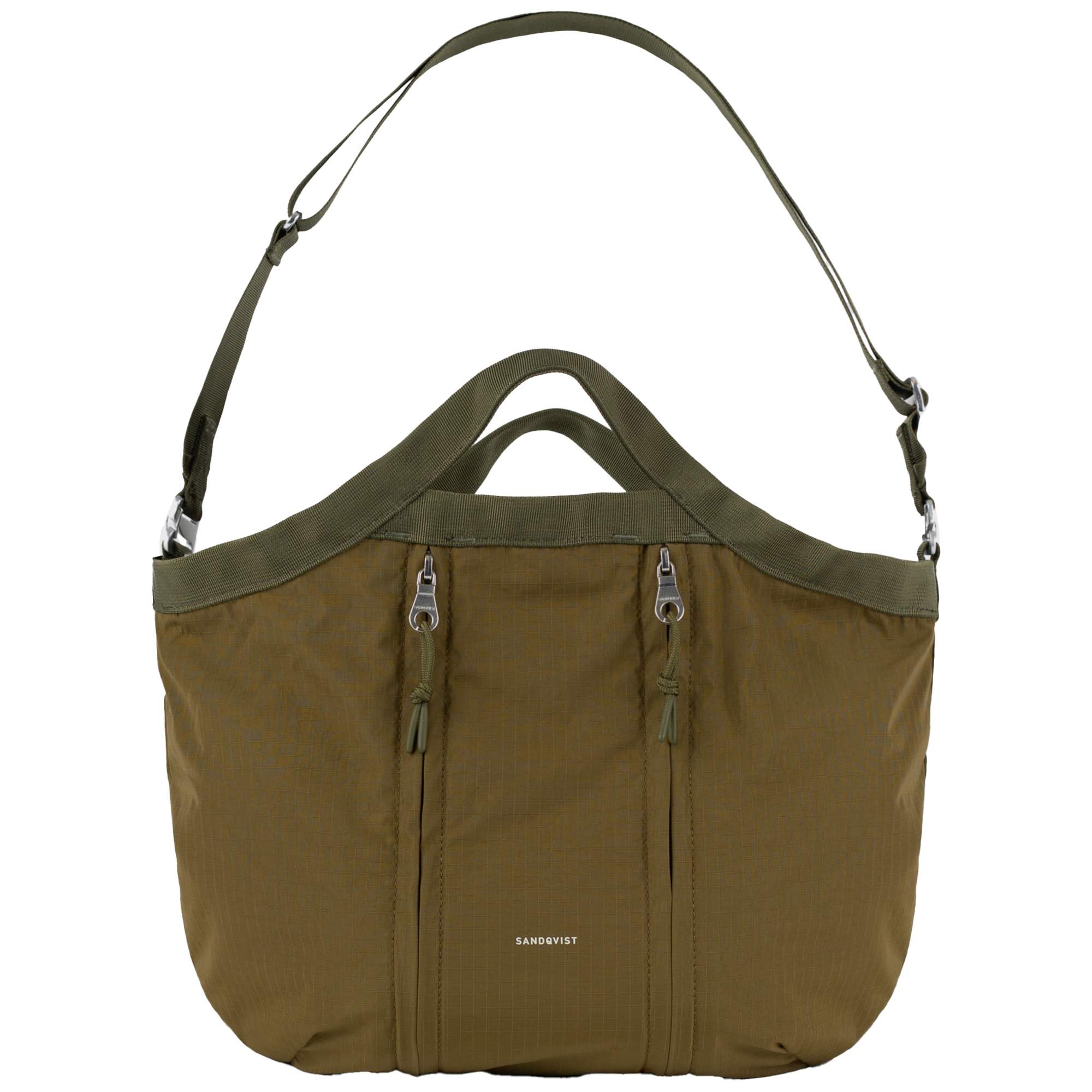 Grid Expandable Crossbody Bag - Olive