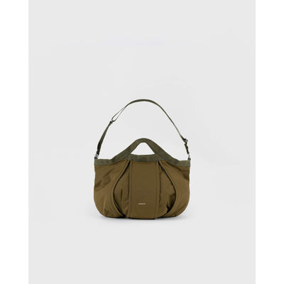 Grid Expandable Crossbody Bag - Olive